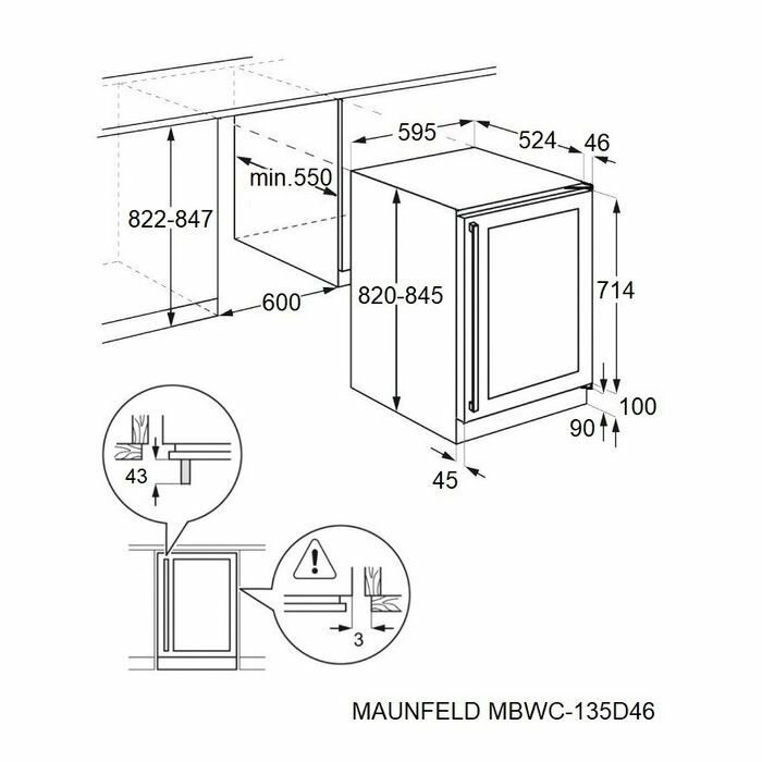 Винный шкаф Maunfeld - фото №13