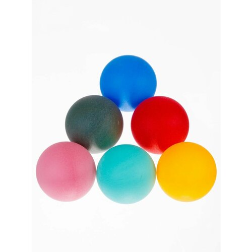 Мячи шарики для настольного тенниса Estafit, 6 шт, мультицветные шарики для настольного тенниса junfa джунфа цветные 12 шт в наборе