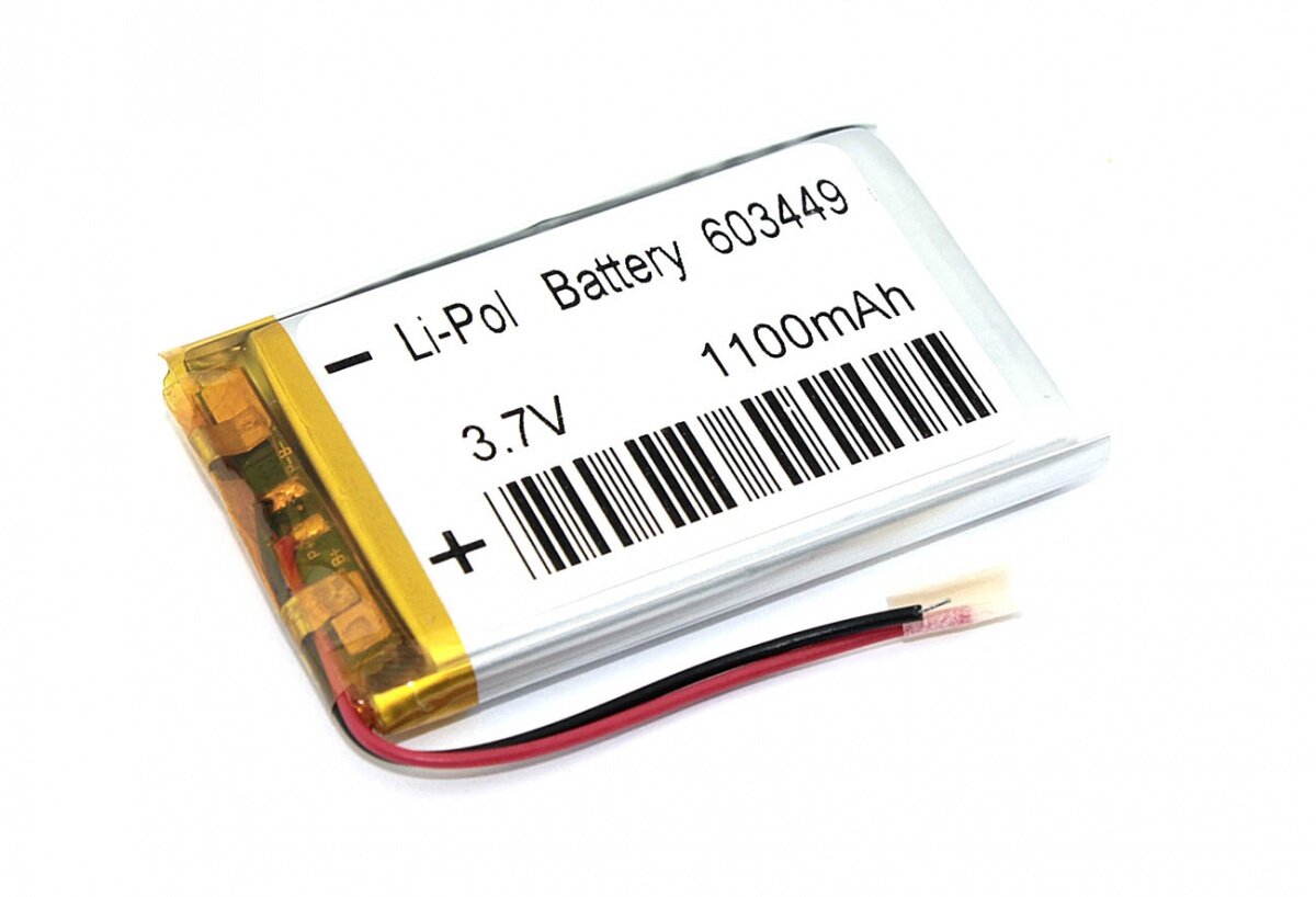 Аккумулятор Li-Pol (батарея) 6x34x49mm 2pin 3.7V/1100mAh