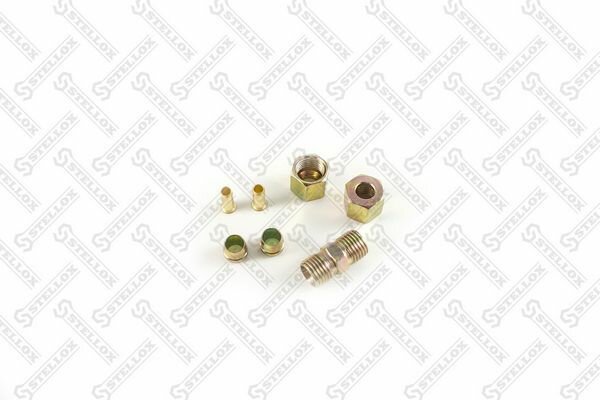 STELLOX 85-21216-SX (8521216_SX) фитинг соединитель резьб. прямой d8x1-d8x1 (м)с2втулк. опорн. d6,2гайки,2врезн\man,