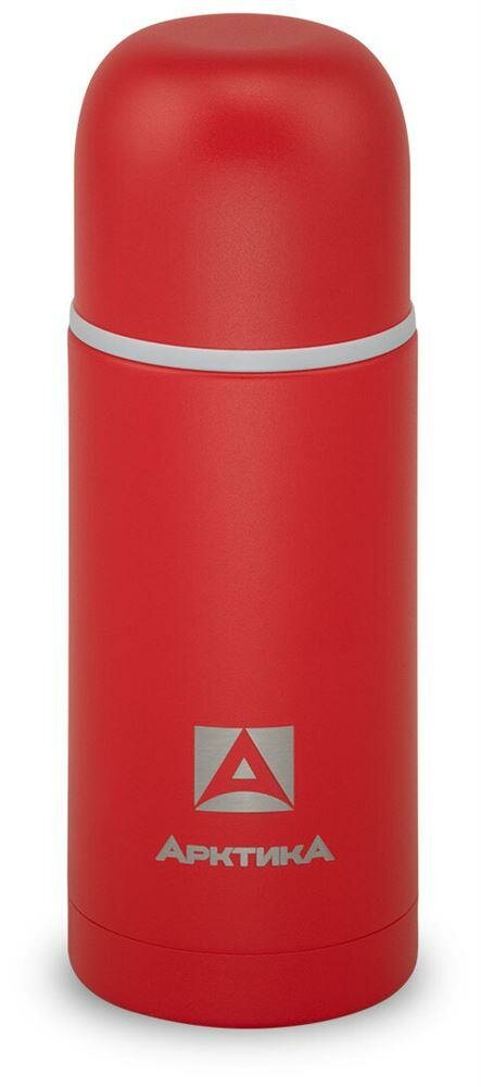 Термос арктика 105-500-RDT 500мл, узкое горло, нержавеющая сталь, пластик
