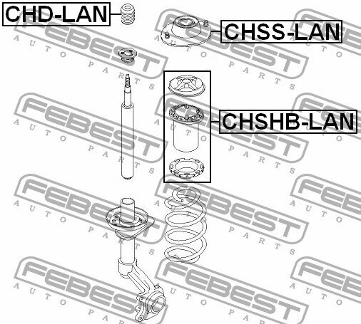 Отбойник переднего амортизатора, CHDLAN FEBEST CHD-LAN