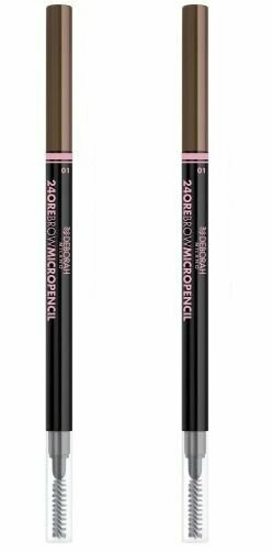 Карандаш для бровей, Deborah Milano, 24Ore Brow Micropencil, тон 01, 0,1 г, 2 шт