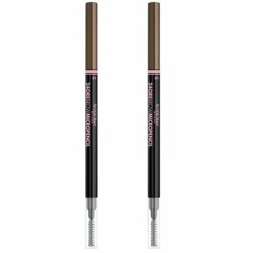 Карандаш для бровей, Deborah Milano, 24Ore Brow Micropencil, тон 01, 0,1 г, 2 шт