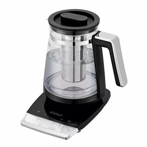 Kitfort Чайник электрический Kitfort KT-6187 стекло 15 л 1800-2150 Вт регулировка t чёрный 776500₽