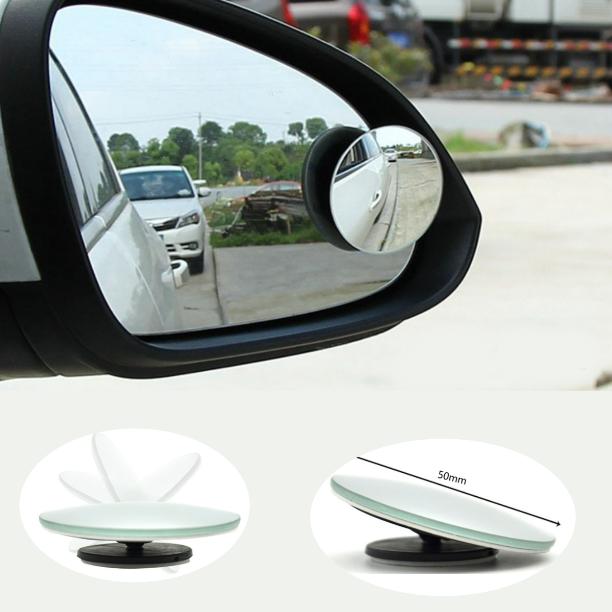 фото Зеркало мертвой зоны 2шт. Диаметр 5см.