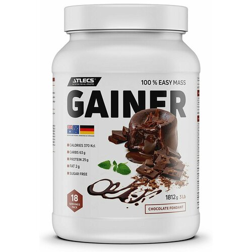 Atlecs Gainer 1812 g, (шоколадный фондан)