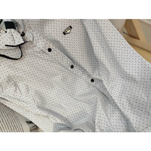 фото Рубашка , размер 134, белый bamby kids