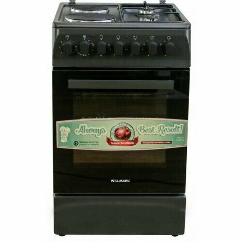 Плита комбинированная WILLMARK CS-5624 2 газ2 эл эл дух таймер ящик эл подж газ контр50х60 25900₽