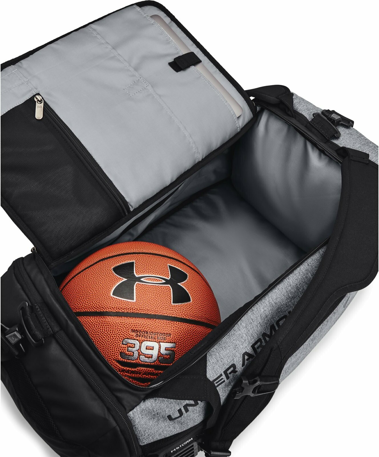 Сумка Under Armour UA Contain Duo MD Duffle Унисекс 1361226-012 OSFA - фотография № 6