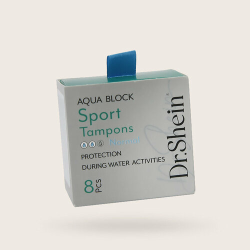 Dr.Shein Aqua Block, тампоны спортивные, 8 шт.