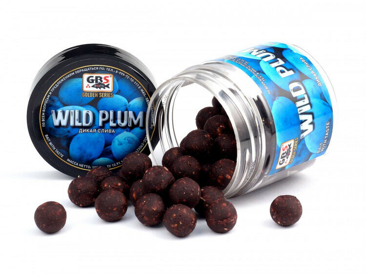 Бойлы GBS насадочные Wild Plum Дикая слива 15мм