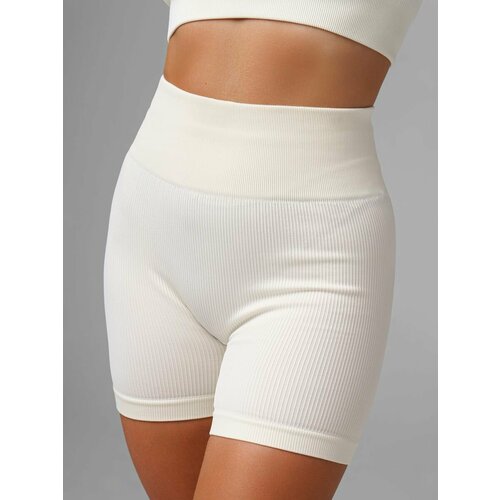 фото Шорты в рубчик шорты, размер s, бежевый sandra