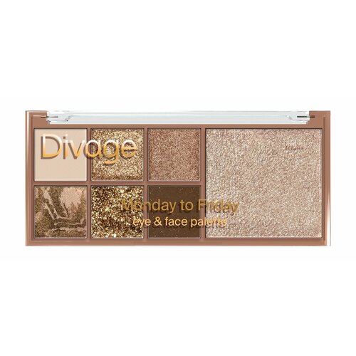 Мультифункциональная палетка для лица Divage Monday To Friday Eye and Face Palette 804₽