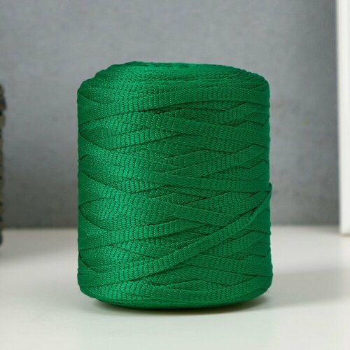 Шнур для вязания 100% полиэфир 5 мм цилиндр, 180 г, 140 м 25 - зеленый чипсы lay s зелёный лук 140 г