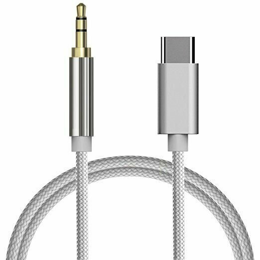 Аудио кабель Type-C male To 3.5 male Audio Cable AUX / Jack / тканевая оплётка