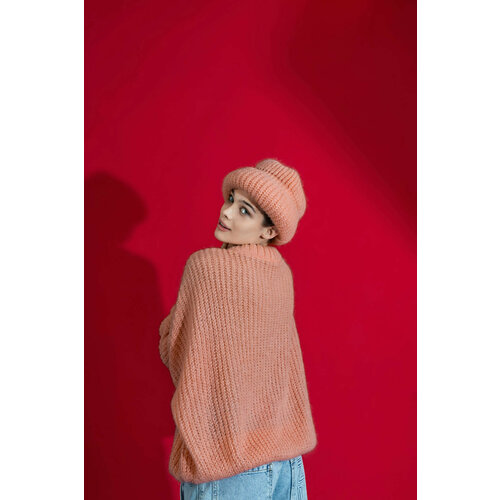 фото Шапка znwr воздушная, размер onesize, коралловый