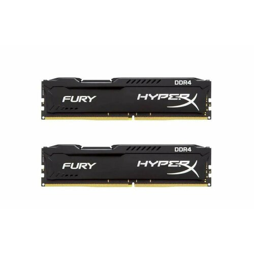 Оперативная память HyperX Fury Black 32 ГБ (16 ГБ x 2 шт.) DDR4 3200 МГц DIMM CL16 HX432C16FB/16