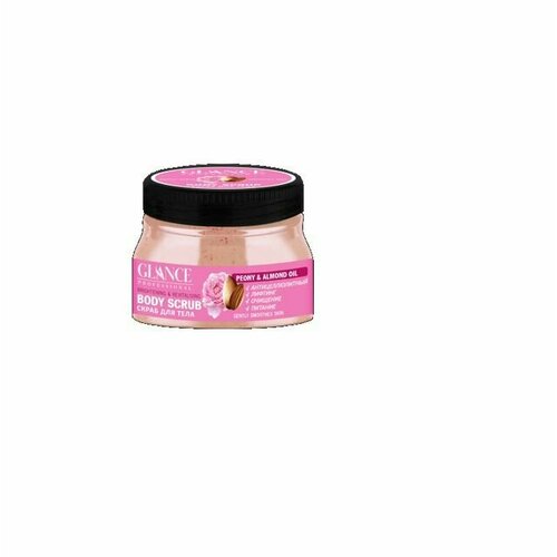 Glance Professional Скраб для тела пион и миндальное масло, 500мл