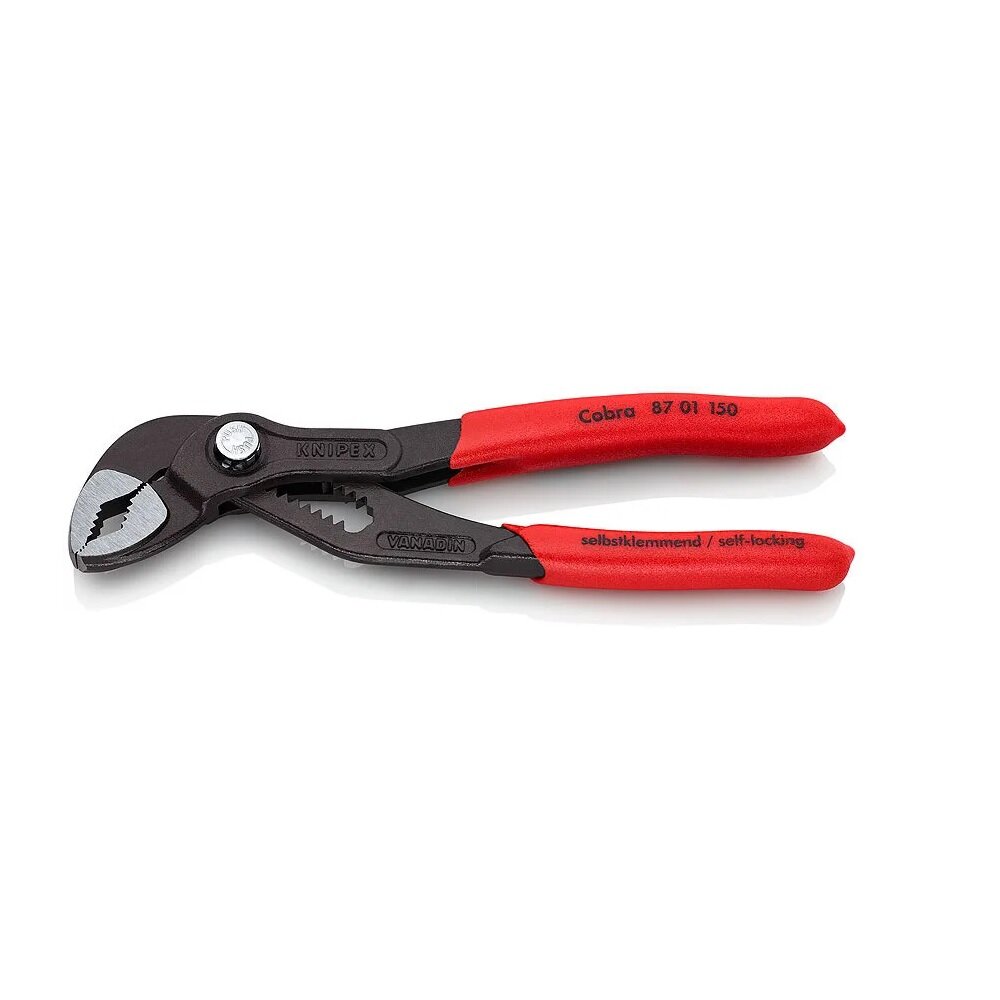 Сантехнические клещи Knipex 87 01 150 150 мм красный/серый