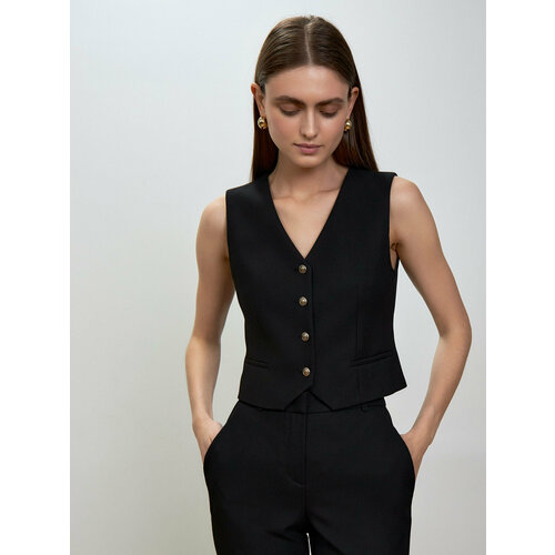 фото Жилет calista, размер 44, черный