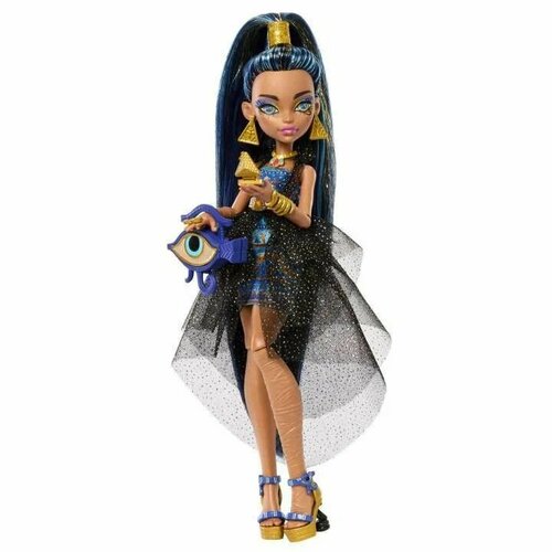 Monster High Cleo De Nile Doll In Monster Ball Party Dress With Accessories - Кукла Монстер Хай Клео Де Нил с аксессуарами HNF70