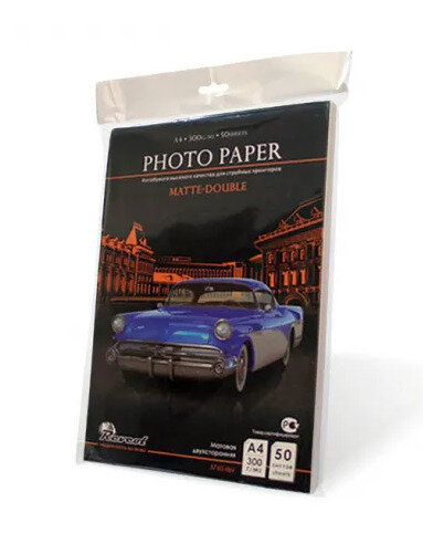 Фотобумага матовая двухсторонняя Revcol, А4, 300г/м2, 50 л.