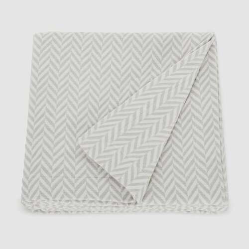 Плед 180x200 см Casa Lusso D4540 серый, плед новогодний