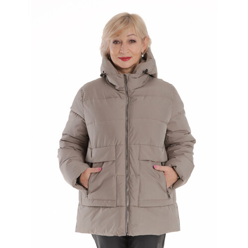 фото Куртка modtex, размер 62, бежевый