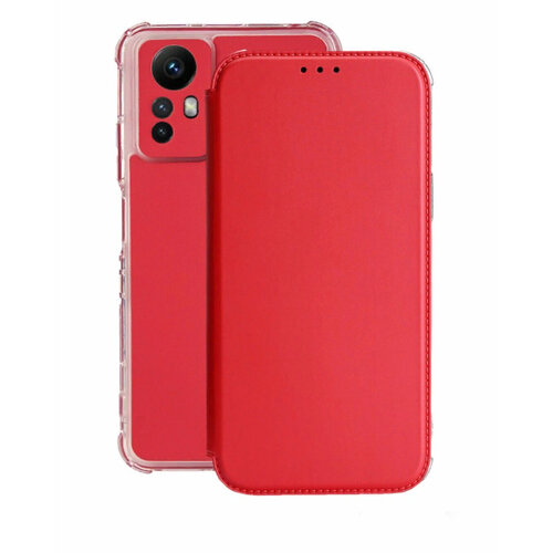 фото Чехол книжка на xiaomi redmi note 12s 4g красный demour