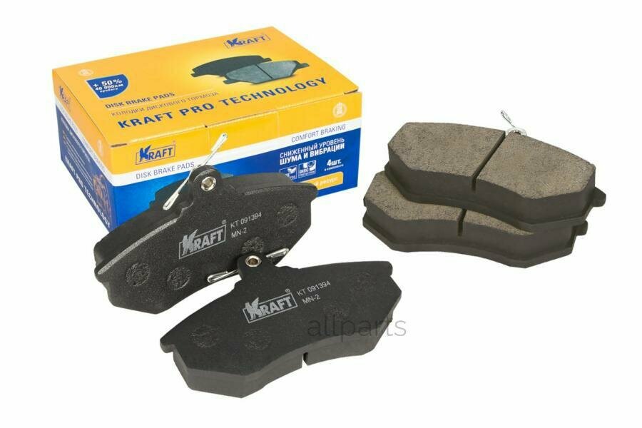 KRAFT KT091394 колодки тормозные передние AUDI 80 (91-94) / VW PASSAT (88-97)