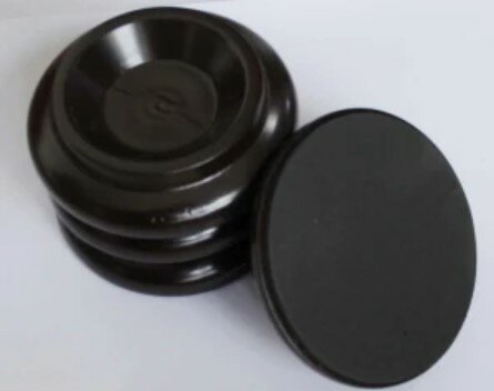 HY-PM013 Комплект подставок под пианино, дерево, черные, 4 шт, Rin