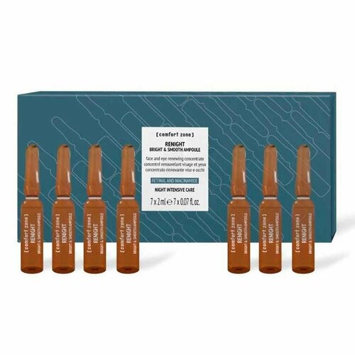 Ампульный концентрат Сияние&Гладкость 7Х2 мл Comfort Zone Renight Bright & Smotth Ampoules 7х2 мл