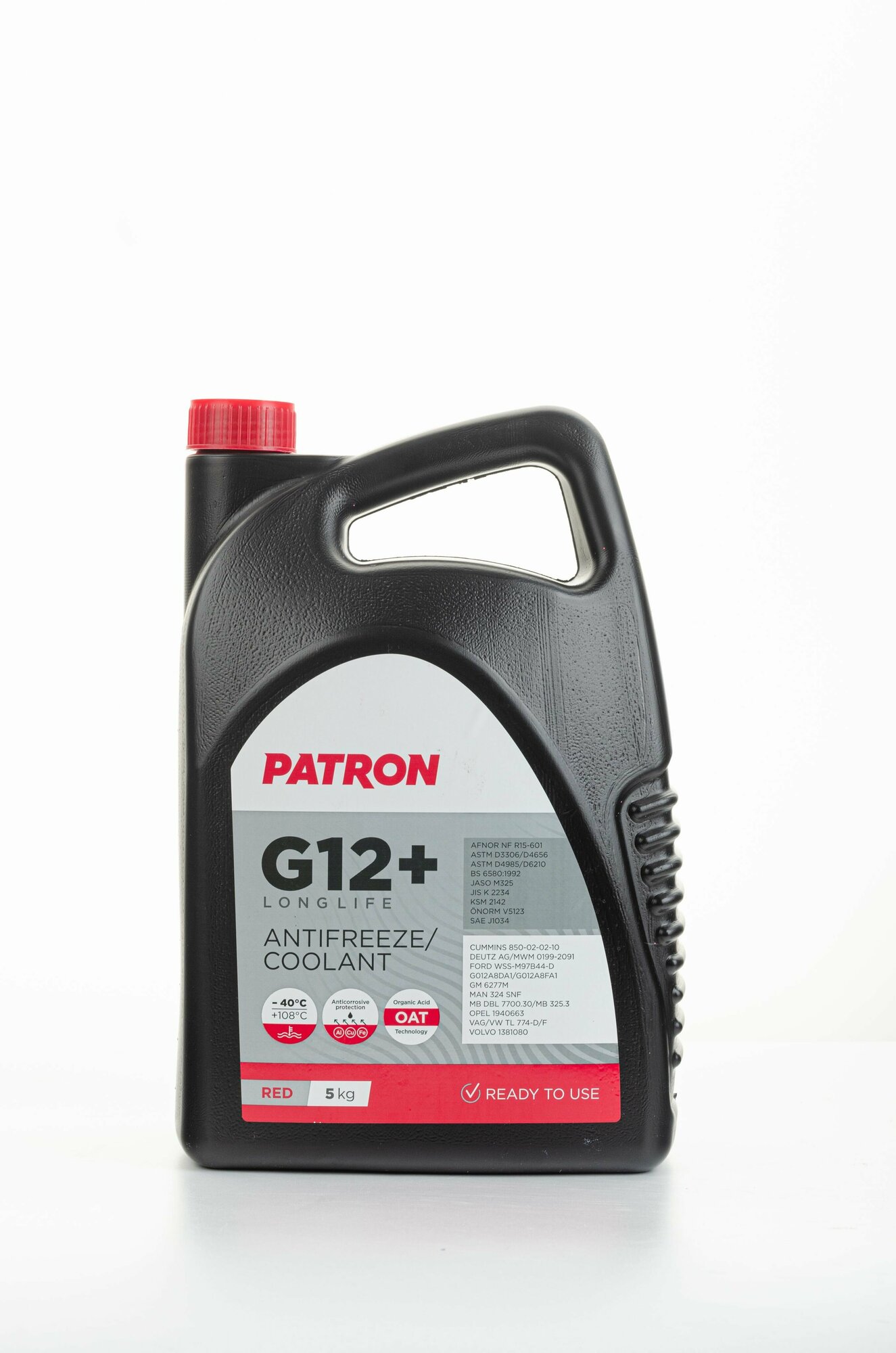 PATRON PCF2005 Антифриз 5кг (4.4л) - красный PATRON RED G12+ TL