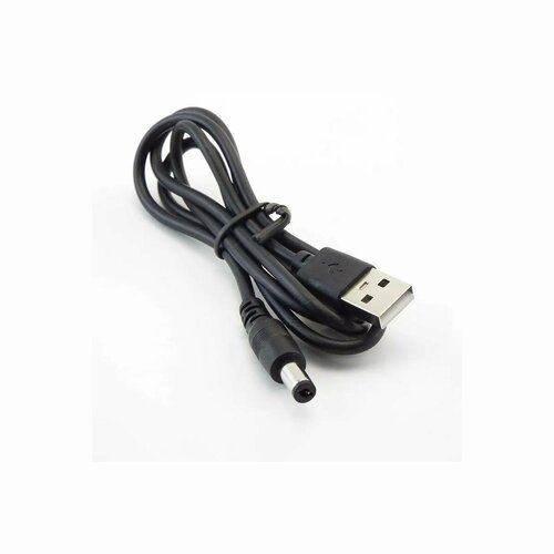 Кабель питания USB - DC 5.5 х 2.1 мм, 1 м, черный, 1 шт кабель mikrotik smasma 1 м 1 шт черный