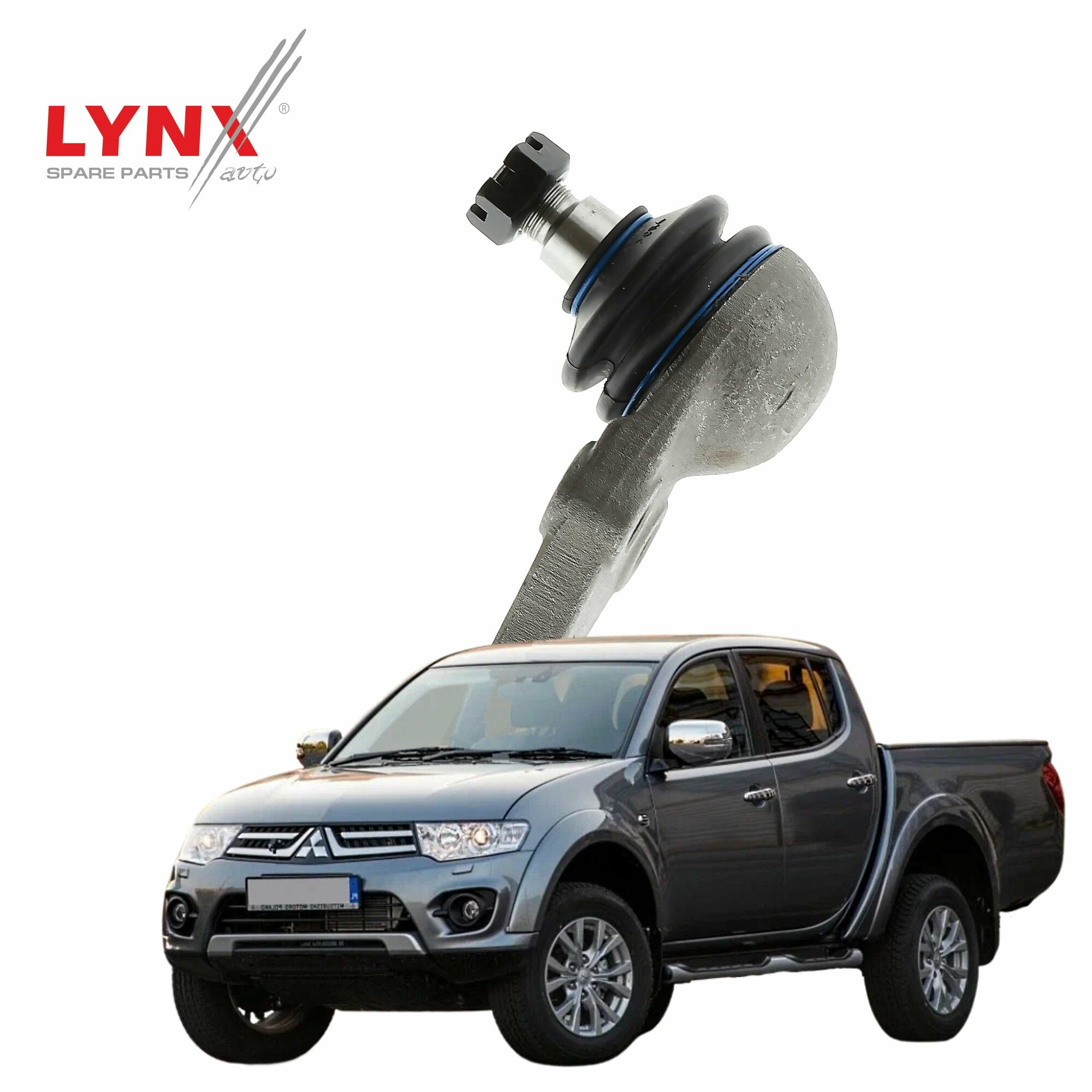 Опора шаровая Mitsubishi L200 (4) / Митсубиси Л200 2006 2007 2008 2009 2010 2011 2012 2013 2014 2015 2016 / правая, нижняя, 1шт, LYNXauto