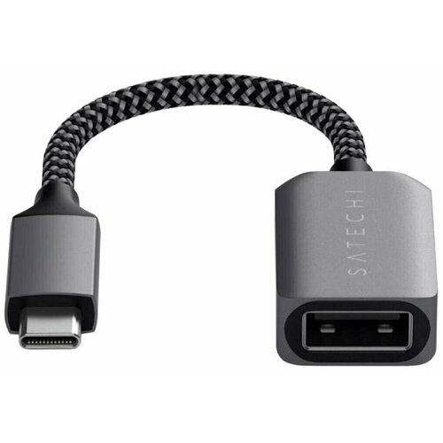 Адаптер Satechi USB Type-C - USB 3.0 Grey ST-UCATCM разъем satechi type c usb adapter space gray