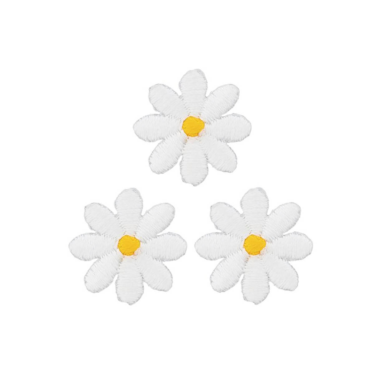 926720 Термоаппликация Цветы малые, белый, Prym
