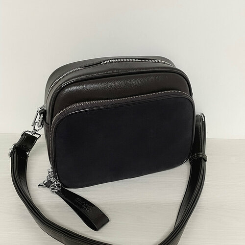 фото Сумка baliviya, фактура бархатистая, коричневый