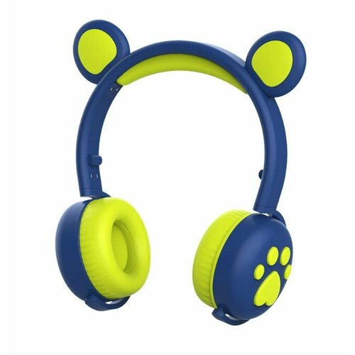 Беспроводные наушники Складная конструкция LED подсветка Bluetooth-50Синий 898₽