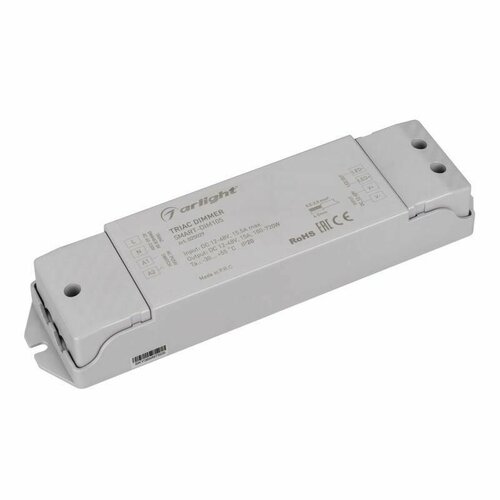 Диммер Smart-DIM105 12-48В 15А TRIAC IP20 пластик Arlight 025029 контроллер 48в 15а alfa 350 15а 2020