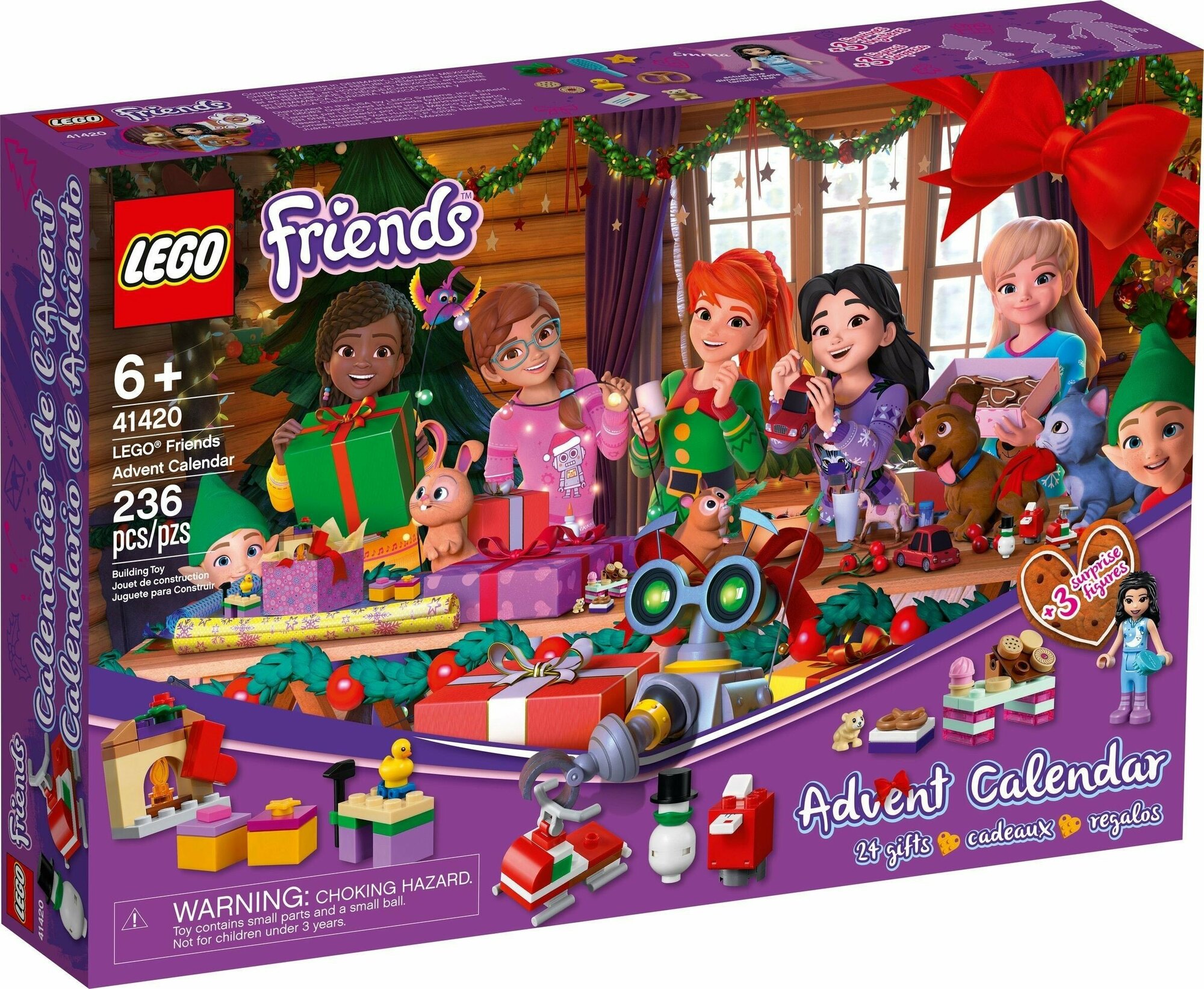 Конструктор LEGO Friends 41420 Новогодний календарь, 236 дет.