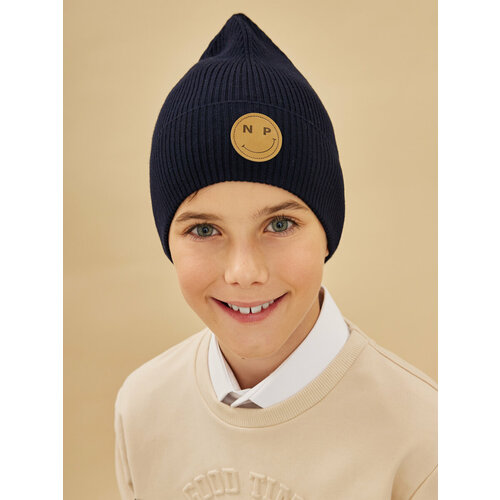 фото Шапка noble people, размер 54/56, синий