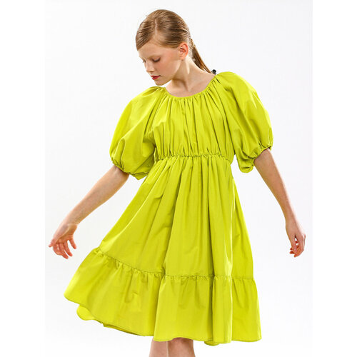 Платье Noble People, размер 140, зеленый блуза noble people размер 140 зеленый