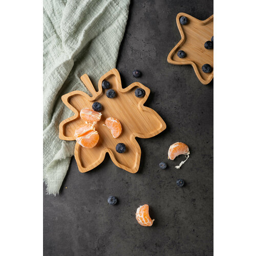 Менажница секционная TAVOLONE Лист бамбук 21х20х15 см 665₽