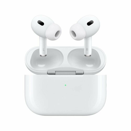 Apple AirPods Pro (2-го поколения, 2023), USB-C MagSafe Charging Case (MTJV3), белый, с беспроводной зарядкой MagSafe/Second Generation/ Беспроводные наушники Apple для iPhone/Bluetooth