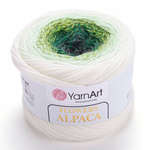 Пряжа для вязания YarnArt 'Flowers Alpaca' 250гр 940м (20% альпака, 80% акрил) (401), 2 мотка