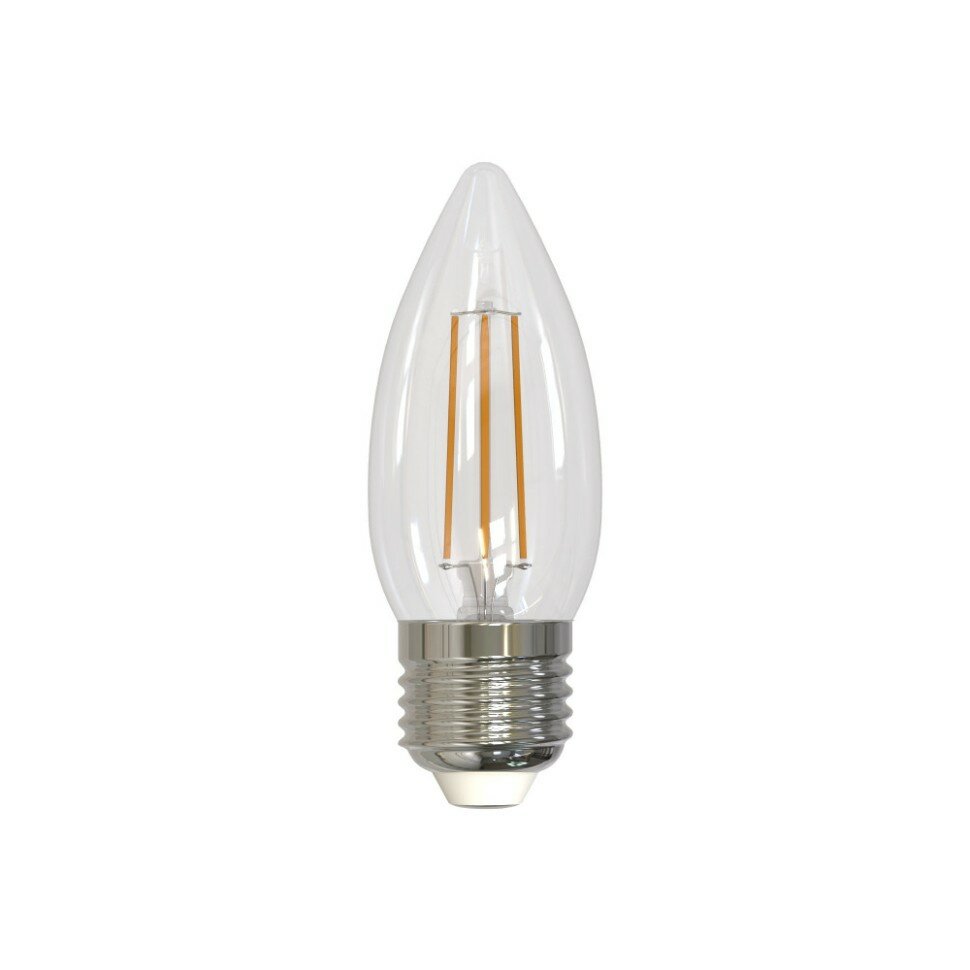 Филаментная светодиодная лампа E27 11W 3000K (теплый) Sky Uniel LED-C35-11W-3000K-E27-CL PLS02WH (UL-00005166) - фото №5