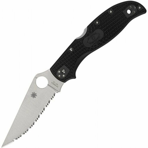 фото Нож складной spyderco sc258sbk stretch 2 xl, serrated blade, frn handle нет бренда