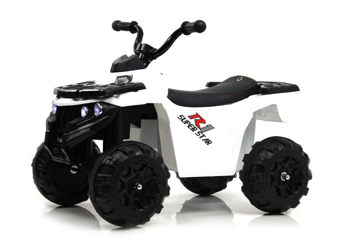 Детский электроквадроцикл L222LL белый (RiverToys)